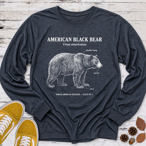 American Black Bear Field Guide Long Sleeve Tee