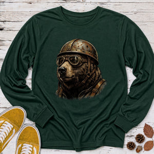 Bear in Climbing Goggles Long Sleeve Tee