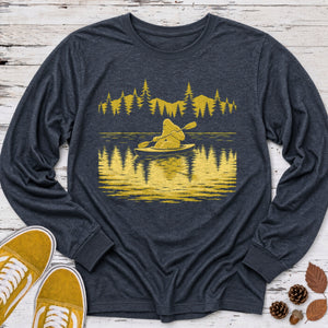 Bigfoot Canoeing Long Sleeve Tee