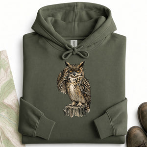Birdwatching Owl Binoculars Hoodie