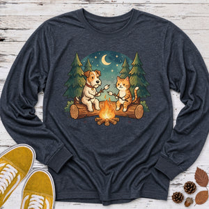 Campfire Marshmallow Pups Long Sleeve Tee