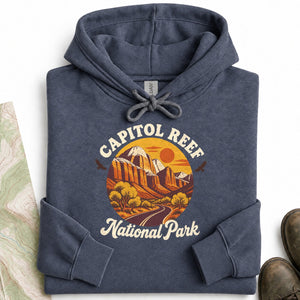 Capitol Reef Sunset Circle Hoodie