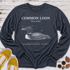 Common Loon Field Guide Long Sleeve Tee