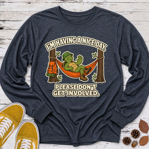 Don't Get Involved Long Sleeve Tee