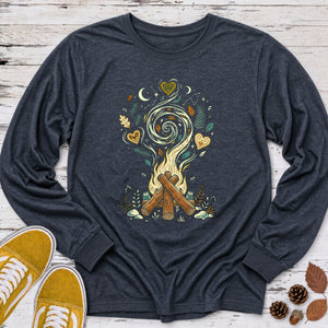 Fire Crackling Long Sleeve Tee