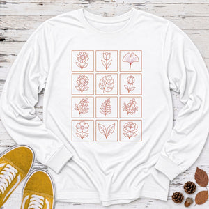 Flower Block Long Sleeve Tee