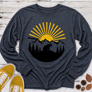 Golden Hour Bear Long Sleeve Tee