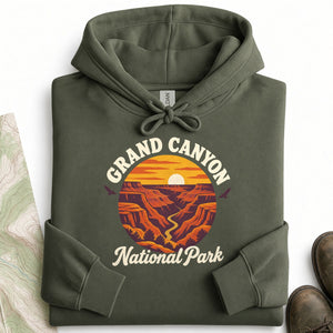 Grand Canyon Sunset Circle Hoodie