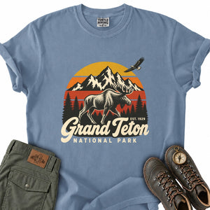 Grand Teton Moose Stripes T-Shirt