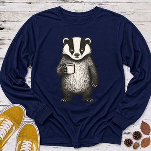 Grumpy Badger Morning Long Sleeve Tee