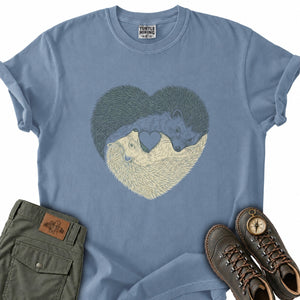 Hedgehog Heart Couple T-Shirt
