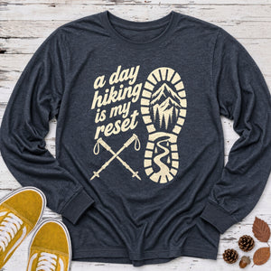 Hiking Is My Reset Long Sleeve Tee