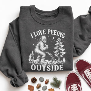 I Love Peeing Outside Gold Sweatshirt