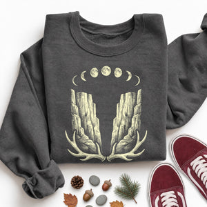 Moon Phases Canyon Antler Sweatshirt