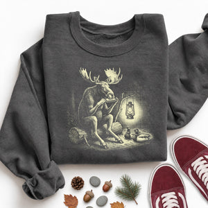 Moose Harmonica by Lantern Sweatshirt