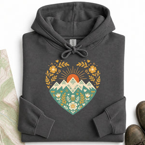 Mountain Lover Heart Hoodie
