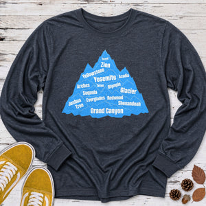 Mountain of National Parks Long Sleeve Tee