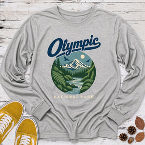 Olympic Retro Script Long Sleeve Tee