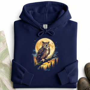 Owl Calling the Moon Hoodie