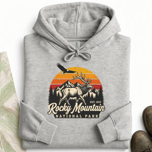 Rocky Mountain Elk Stripes Hoodie