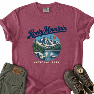 Rocky Mountain Retro Script T-Shirt