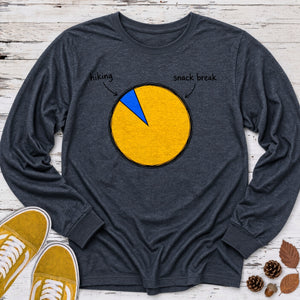 Snack Break Pie Chart Long Sleeve Tee