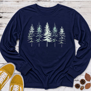 Sparse Forest Minimal Long Sleeve Tee