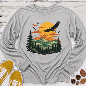 Sunset Ridges Eagle Long Sleeve Tee