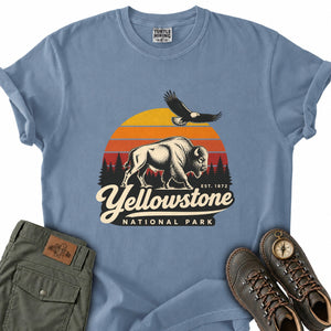 Yellowstone Bison Stripes T-Shirt
