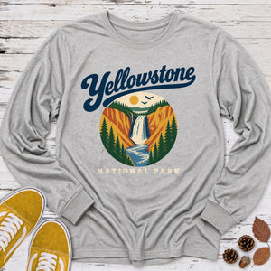 Yellowstone Retro Script Long Sleeve Tee
