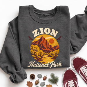 Zion Sunset Circle Sweatshirt