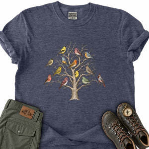Songbirds on Bare Tree T-Shirt