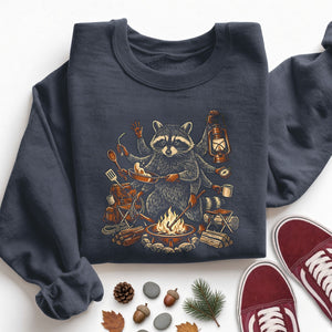 Raccoon Runs the Campsite Sweatshirt