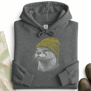 Otter in a Beanie Hoodie