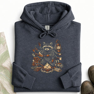 Raccoon Runs the Campsite Hoodie
