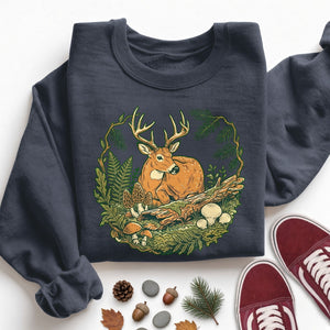 Resting Buck Face Sweatshirt