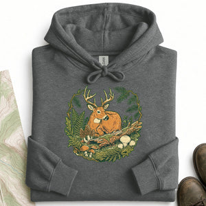 Resting Buck Face Hoodie