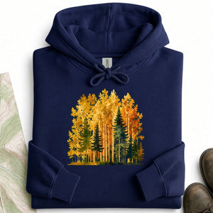 Autumn Larch Forest Hoodie