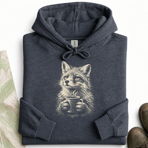 Camp Coffee Fox Hoodie