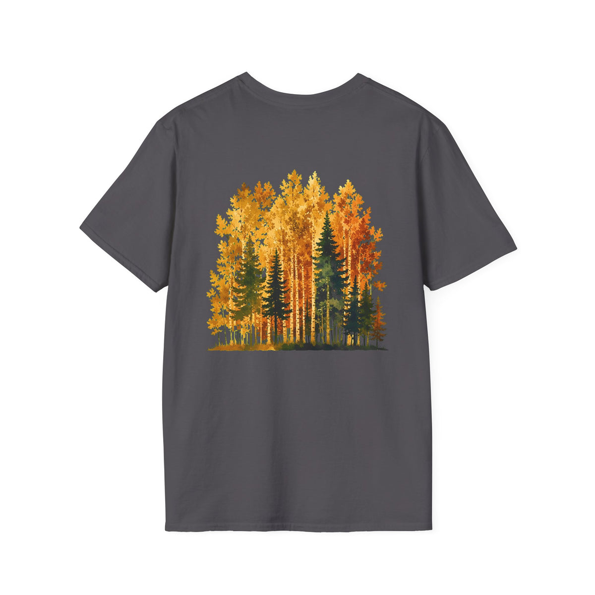 Autumn Larch Forest (Back Side) T-Shirt