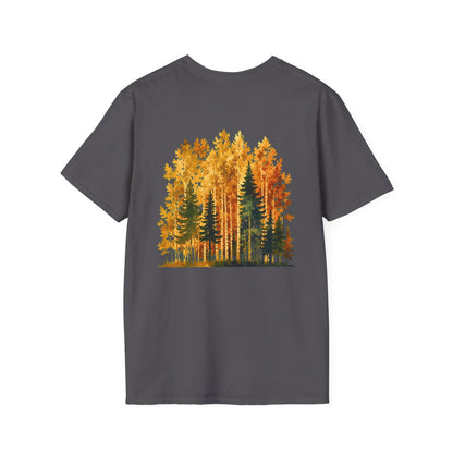 Autumn Larch Forest (Back Side) T-Shirt