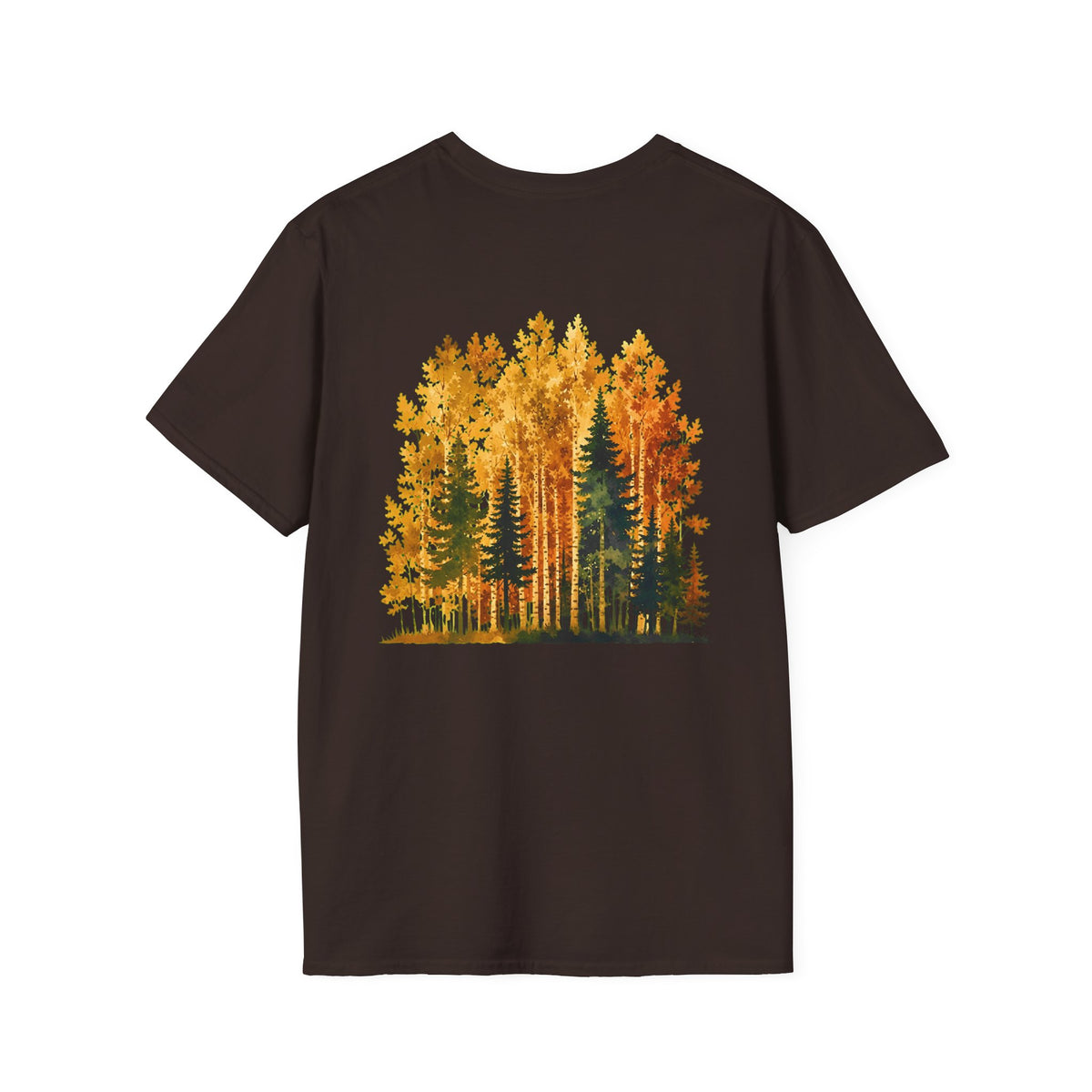 Autumn Larch Forest (Back Side) T-Shirt