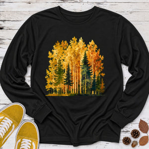 Autumn Larch Forest Long Sleeve Tee