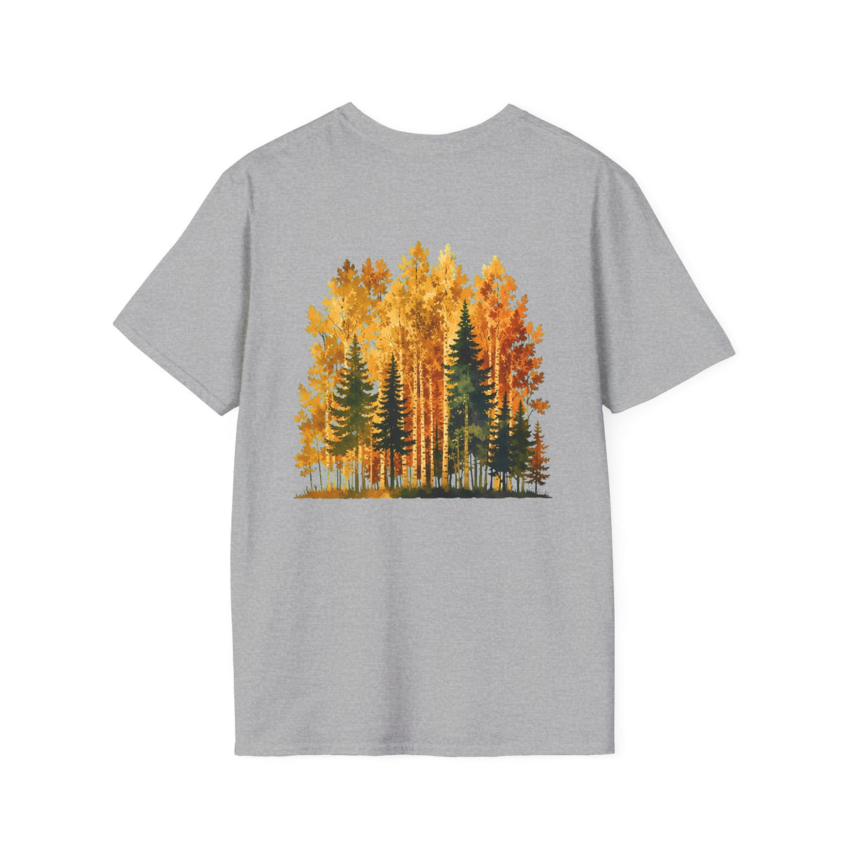 Autumn Larch Forest (Back Side) T-Shirt