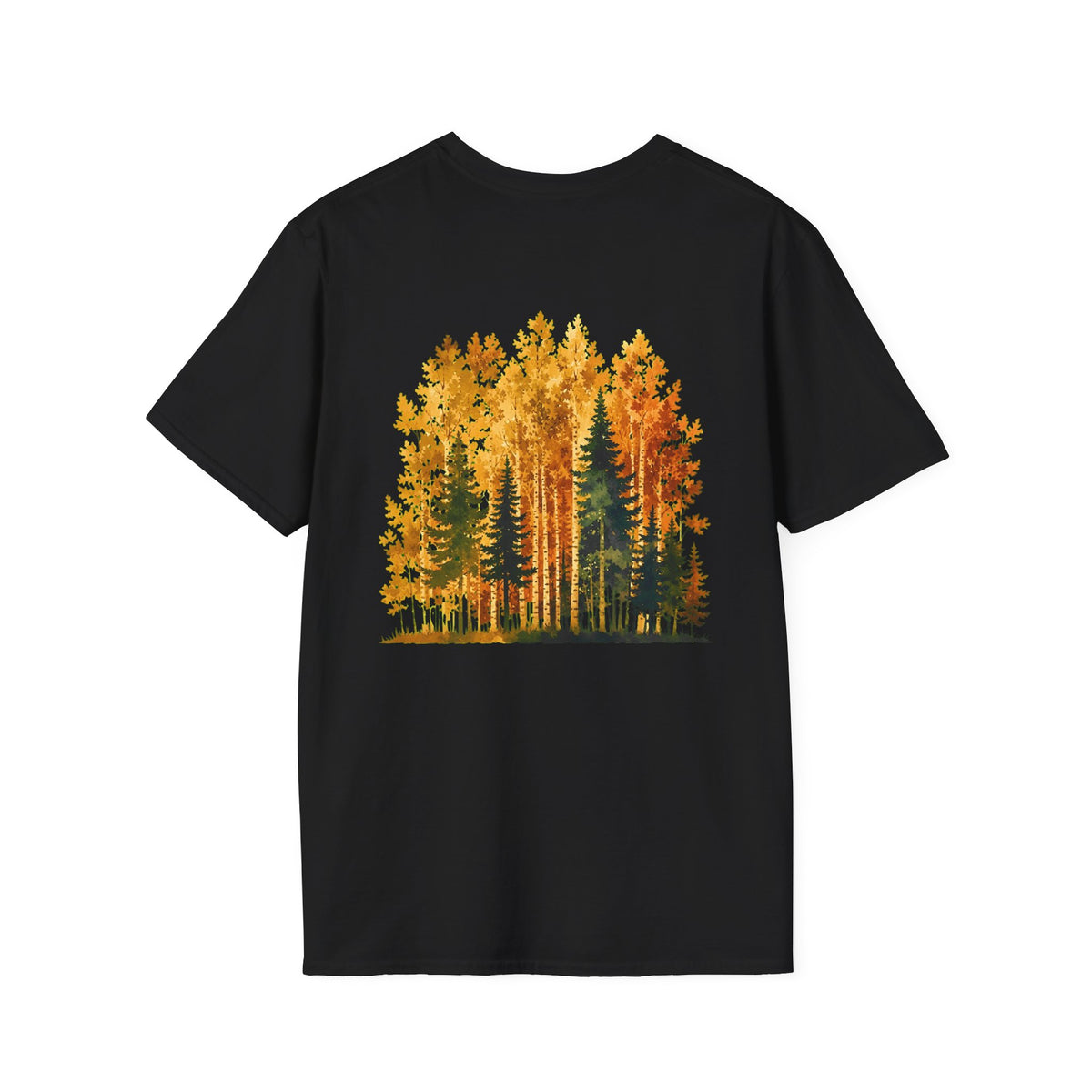 Autumn Larch Forest (Back Side) T-Shirt