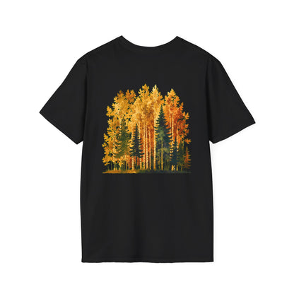 Autumn Larch Forest (Back Side) T-Shirt