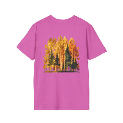 Autumn Larch Forest (Back Side) T-Shirt