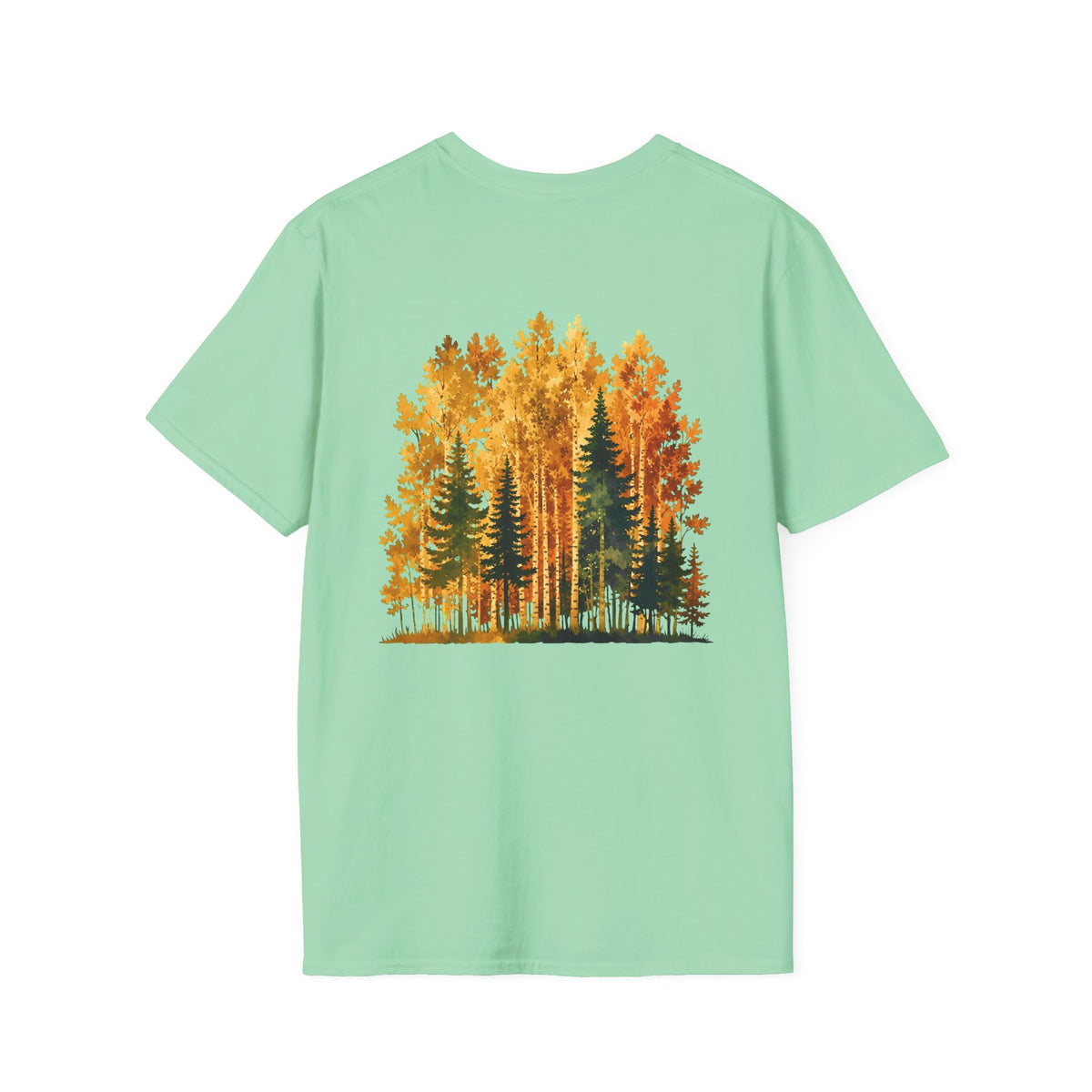 Autumn Larch Forest (Back Side) T-Shirt
