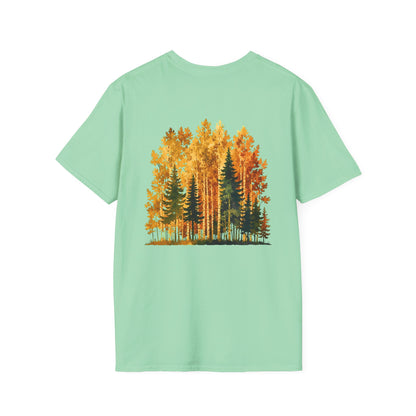 Autumn Larch Forest (Back Side) T-Shirt