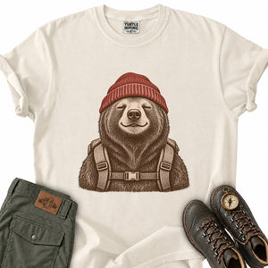 Beanie Bear Backpacker T-Shirt